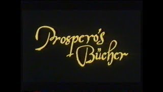 Prosperos Bücher 1991  DEUTSCHER TRAILER [upl. by Nore]