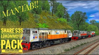 SHARE S35 LOKOMOTIF CC 206CC203CC201trainzsimulator [upl. by Diraf]