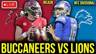 TAMPA BAY BUCCANEERS VS DETROIT LIONS LIVE STREAM NFC DIVISIONAL REACTION PLAY BY PLAY REACTION [upl. by Ariem265]