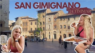 VINPROVNING OCH PIZZA I SAN GIMIGNANO 🇮🇹🤌🏽🇮🇹 [upl. by Nerti272]