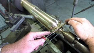 Building an historic brass cannon Ep 3  drilling milling and boring a trunnion ring [upl. by Ennayehc507]