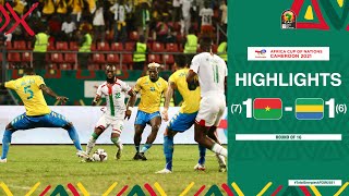 Burkina Faso 🆚 Gabon Highlights  TotalEnergiesAFCON2021 Round Of 16 [upl. by Bernardi]