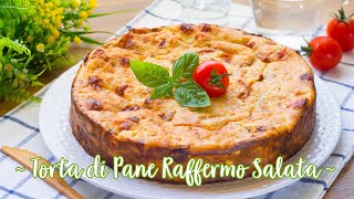 Torta di Pane Raffermo Salata  Ricetta di Recupero Svuotafrigo  55Winston55 [upl. by Adnirol288]