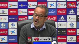 Rueda de prensa de Álvaro Cervera tras el Real Oviedo vs Cádiz CF 10 [upl. by Koal]