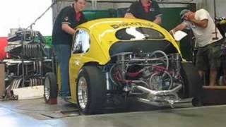 Peter Page 63 beetle on dyno  2332cc type 1 [upl. by Sybyl]