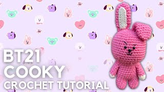 BT21 BTS COOKY CROCHET TUTORIAL  FREE AMIGURUMI PATTERN [upl. by Conn]