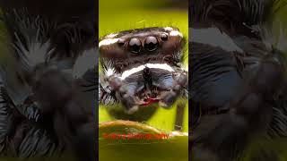 Phidippus clarus macrophotography macrocaptures photography macrolens insects macrolove dji [upl. by Nialb187]