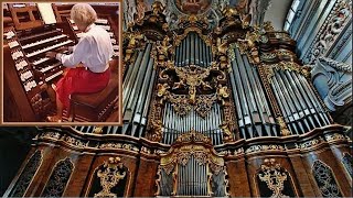 Worlds Largest Cathedral Organ  quotTOCCATA TU ES PETRAquot  Diane Bish in Passau Germany [upl. by Ettevets]