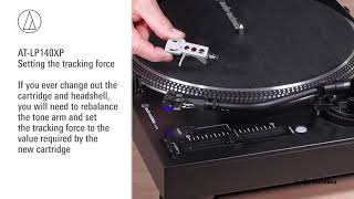 ATLP140XP Setup  DirectDrive Professional DJ Turntable [upl. by Olraced800]