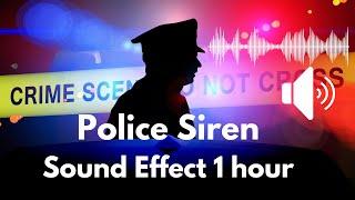 Police siren ringtone 1 hour Sound Effect Very Loud [upl. by Gault]