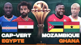 🔴🇨🇻🇪🇬 CAP VERT  EGYPTE  🇲🇿🇬🇭 MOZAMBIQUE  GHANA  3EME JOURNEE CAN 2024  CAN 2023  CAN 2024 [upl. by Irmgard445]