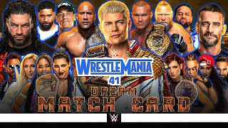 WWE WrestleMania 41  Dream Card v5 [upl. by Earl]