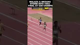 South Africas Walaza amp Nkoana Poised for Men’s 100m Glory at World Athletics U20 Championships [upl. by Aimahs168]