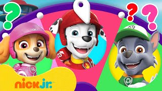 PAW Patrol Rescue Wheels Spin the Wheel w Marshall Rocky amp Skye  Games For Kids  Nick Jr [upl. by Darleen]