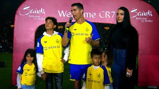 Cristiano Ronaldos FULL EPIC Al Nassr unveiling ceremony [upl. by Shaia927]