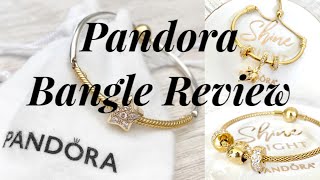 PANDORA Bangle Review  3Link Sliding Bangle amp Mesh Bangle [upl. by Koah]