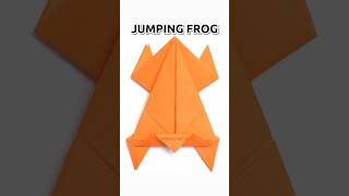 EASY ORIGAMI JUMPING FROG [upl. by Zandt]