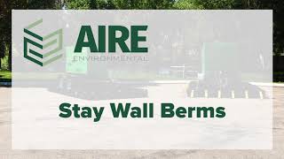 Stay Wall Berms Secondary Containment for the Environment [upl. by Rockie]