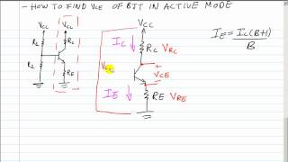 BJT Qpoint Formula For Vce Voltage From The Collector to The Emitter [upl. by Kassel]