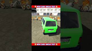 New car break test video 💯😯shorts indianbikedriving3d [upl. by Ellah]