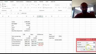 Should I Refinance my Home Mortgage Excel Walkthrough  DIY Example [upl. by Nilcaj]