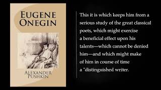 EUGENE Onegin Russian Life in Verse By Alexander Pushkin Audiobook full length [upl. by Eilyk]