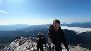 FREE CLIMBING TRIGLAV SLOVENIA 2900m9500ft [upl. by Vasilis]