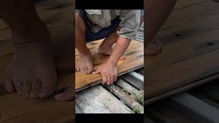 How to Make a Simple Mortise and Join a Wooden Floor [upl. by Rafaela]