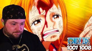 Zoros Pursuit Ice Oni Tag One Piece Episode 1007 amp 1008 Reaction [upl. by Anialad6]