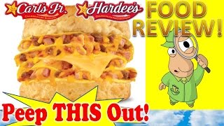 Carls Jr®  Hardees® Double Loaded Omelet Biscuit Review Peep THIS Out [upl. by Carina]