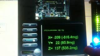 DE0nano  accelerometer demo [upl. by Gilberta]