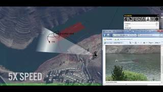 SpotterRF Perimeter Surveillance Radar System Tracking Marine on Water [upl. by Derinna]