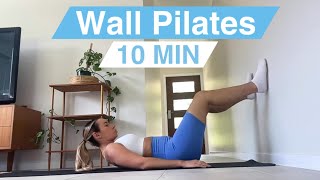 WALL PILATES WORKOUT FOR BEGINNERS  28 Day Wall Pilates Challenge  Day 4 [upl. by Kirre744]