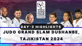 DAY3 HIGHLIGHTS  JUDO GRAND SLAM DUSHANBE  TAJIKISTAN 🇹🇯 2024 [upl. by Nylassej]