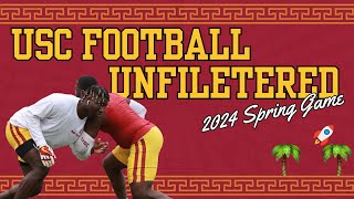 USC Spring Game 2024 Raw Footage  Defensive Line Drills [upl. by Elyod]