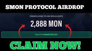 MON Airdrop Claim and Withdrawal  How To Claim [upl. by Siger]