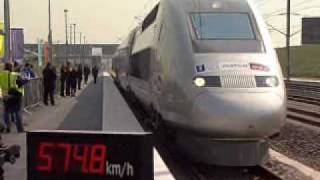 Alstom worlds fastest rail train 5748 KMH [upl. by Niarbo]