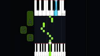 Imagine Dragons  Believer  Synthesia  Piano Tutorial for Beginners shorts [upl. by Tali]