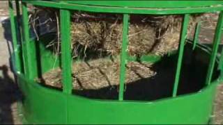 Hay Hopper FeederRound Bale FeederCattle FeederHorse FeederBull FeederHay Feeder [upl. by Fiden]