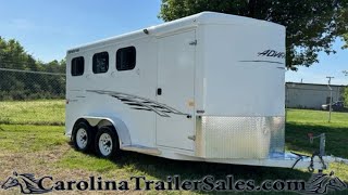 2016 Trails West Bumper Pull 3 Horse Trailer Tour  Solid Built Big Horse Box Nice Dressing Room 🐎 [upl. by Novyart249]