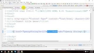 Query String in JSPServlet [upl. by Othe]