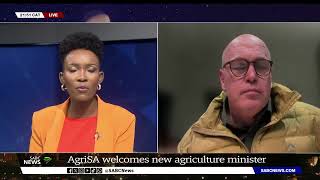 AgriSA welcomes new Agriculture Minister Johann Kotzé [upl. by Brunk616]