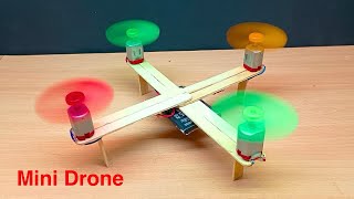 घर पर छोटा ड्रोन कैसे बनाये  How To Make A Drone From Dc Motor  Ravi Dobal [upl. by Nolrev]