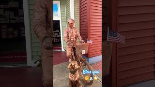 Statue Prank 🤷‍♂️🤣statue funny funnyvideo blessed prank [upl. by Tupler]