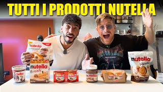 PROVIAMO TUTTI I PRODOTTI ESISTENTI DELLA NUTELLA  GIURO NON HO MAI GODUTO COSÌ TANTO IN VITA MIA [upl. by Brouwer243]