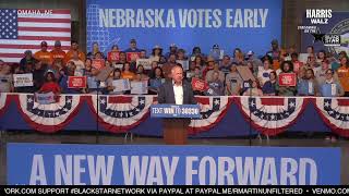 Governor Tim Walz Rally in Omaha Nebraska  LIVE [upl. by Aleina550]