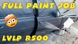 90 Cadillac Brougham Complete PAINT JOB With The SprayIT R500 LVLP Spray Gun [upl. by Alleira837]