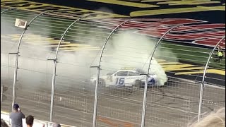 AJ Allmendinger WINS the Xfinity race at Las Vegas to make championship 4 final laps from stands [upl. by Aidile846]