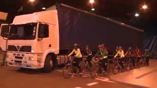 Truck drivers blindspot and cycling [upl. by Ellinehc493]