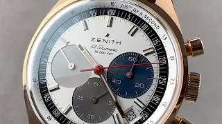 Zenith Chronomaster Original 183200360069C901 Zenith Watch Review [upl. by Ainniz133]